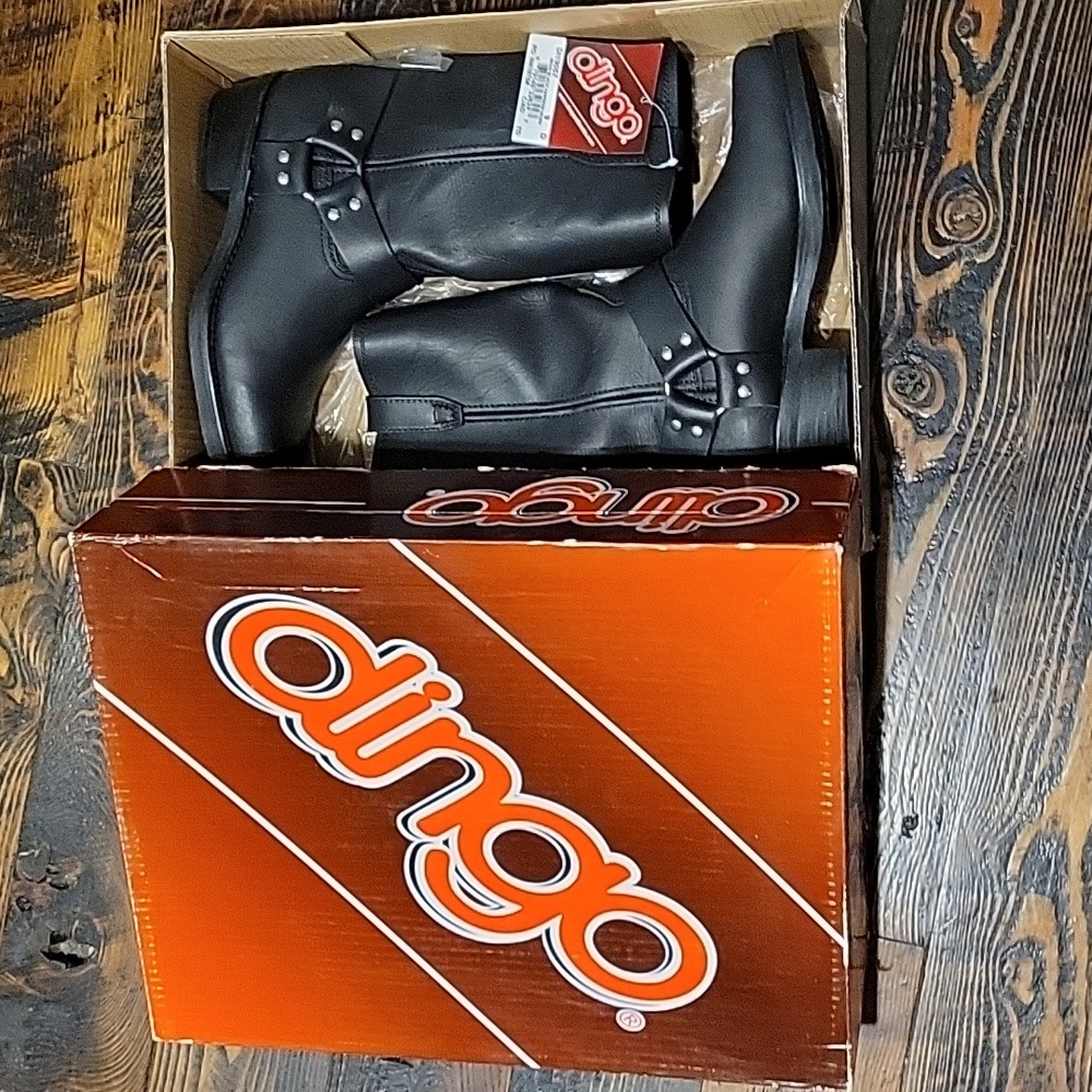 Men’s Black Dingo Harness Boots
